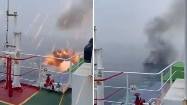 Ερυθρά Θάλασσα: Ανατινάζουν σκάφος πειρατών που έκανε επίθεση σε τάνκερ - Συγκλονιστικό βίντεο