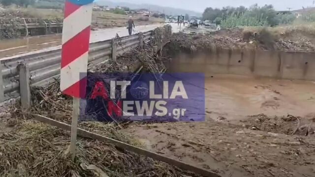 Η κακοκαιρία Κασσάνδρα σφυροκοπά την Αιτωλοακαρνανία - Πληροφορίες για αγνοούμενο