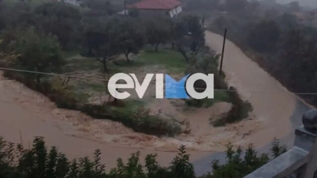 Εύβοια: Πλημμύρες στην Κύμη και χιόνια στο όρος Δίρφυς έφερε η κακοκαιρία Εlena