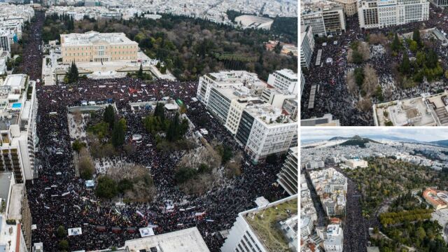 Συλλαλητήρια για τα Τέμπη: Λαοθάλασσα κόσμου σε όλη την χώρα - Live όλες οι εξελίξεις (Βίντεο και εικόνες)